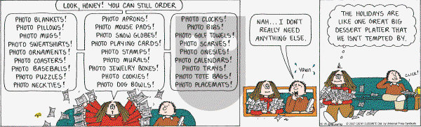 Cathy Classics - Thursday December 13, 2007 Comic Strip