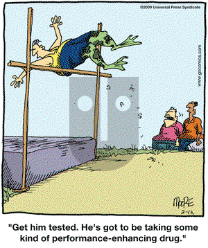 In the Bleachers on Thursday February 12, 2009 Comic Strip