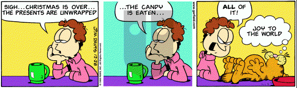 Garfield on Monday December 28, 1998 Comic Strip