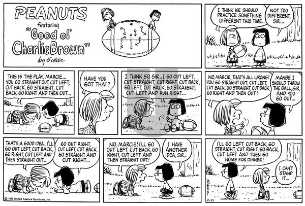 Peanuts on Sunday September 21, 1980 Comic Strip