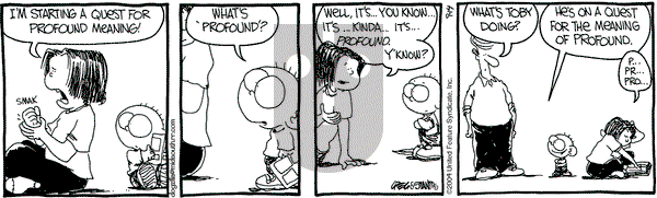 The Buckets on Tuesday September 14, 2004 Comic Strip