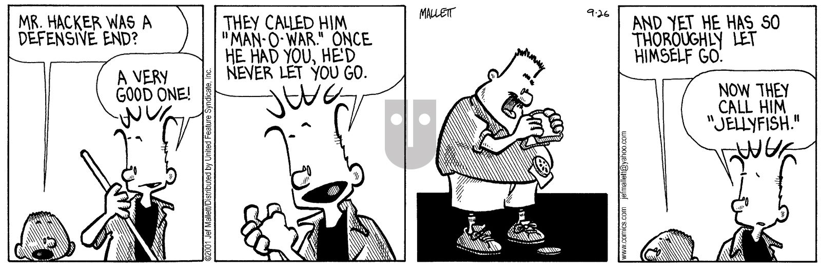 Frazz - Wednesday September 26, 2001 Comic Strip