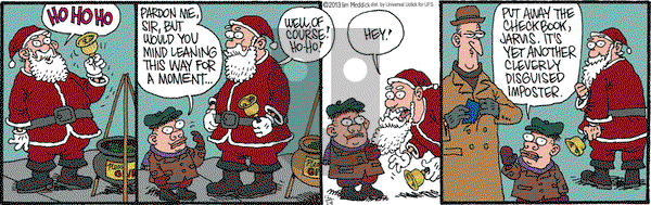 Monty on Tuesday December 24, 2013 Comic Strip