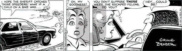 Alley Oop on Saturday July 19, 1997 Comic Strip