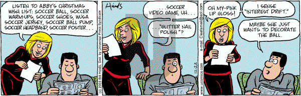 Cleats - Monday December 22, 2003 Comic Strip