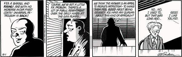 Doonesbury on Monday October 1, 1990 Comic Strip