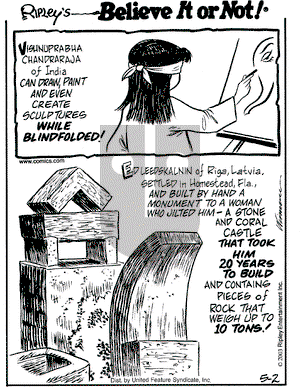 Ripley's Believe It or Not on Friday May 2, 2003 Comic Strip