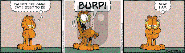 Garfield on Thursday June 9, 2016 Comic Strip