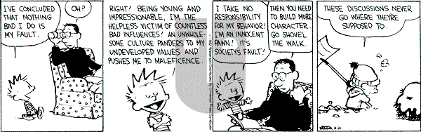 Calvin and Hobbes - Friday February 21, 1992 Comic Strip