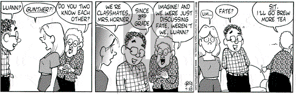 Luann on Saturday July 28, 2001 Comic Strip