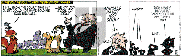 Over the Hedge on Monday October 15, 2012 Comic Strip