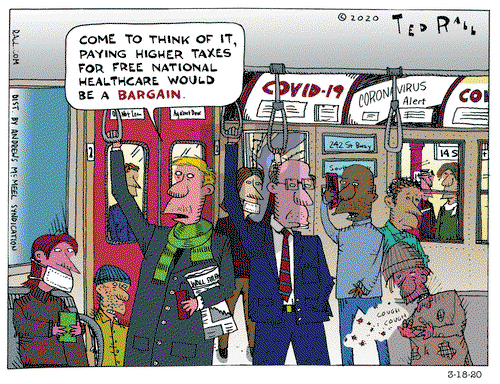 Ted Rall on Wednesday March 18, 2020 Comic Strip