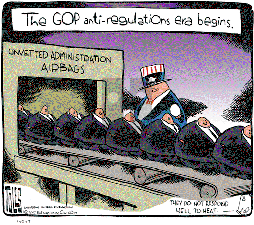 Tom Toles on Tuesday January 10, 2017 Comic Strip