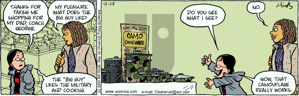 Cleats - Tuesday December 23, 2003 Comic Strip