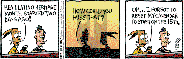 La Cucaracha on Tuesday September 17, 2013 Comic Strip