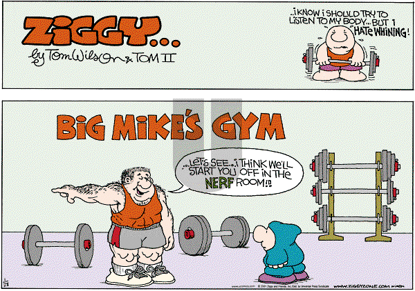 Ziggy - Sunday January 28, 2001 Comic Strip