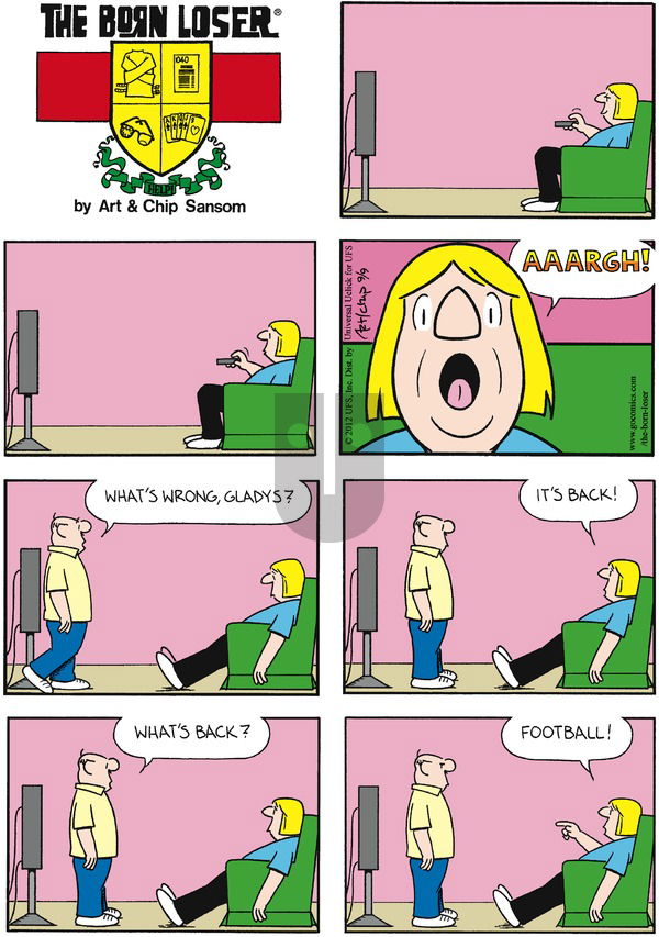 The Born Loser on Sunday September 9, 2012 Comic Strip