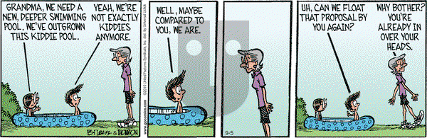 Grand Avenue on Thursday September 5, 2013 Comic Strip