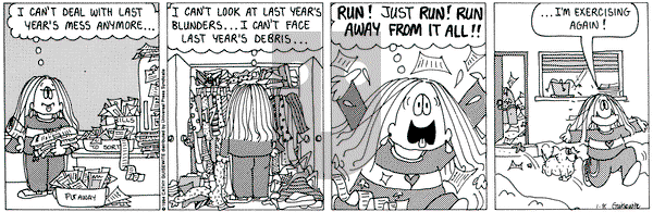Cathy Classics on Saturday January 8, 1994 Comic Strip