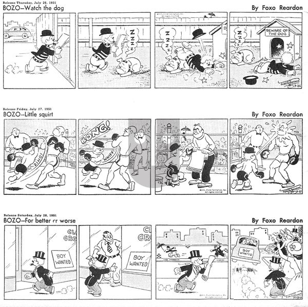 Bozo - Monday November 11, 2024 Comic Strip