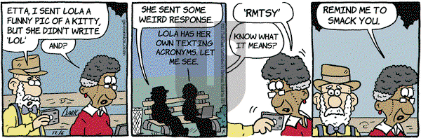 Lola on Tuesday December 6, 2011 Comic Strip