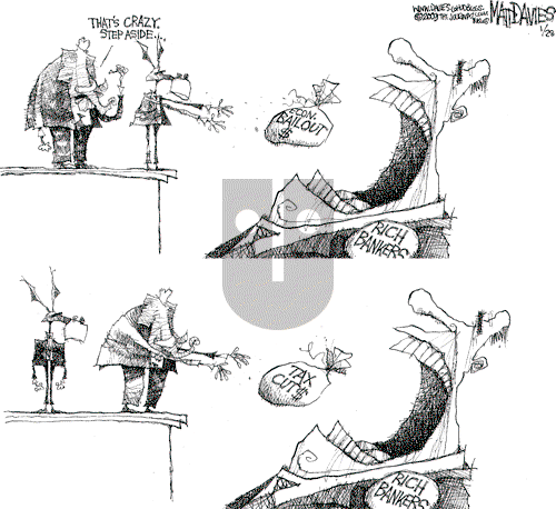 Matt Davies on Wednesday January 28, 2009 Comic Strip