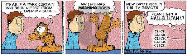 Garfield on Monday March 8, 2010 Comic Strip