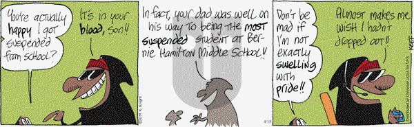 The Knight Life on Tuesday April 15, 2014 Comic Strip