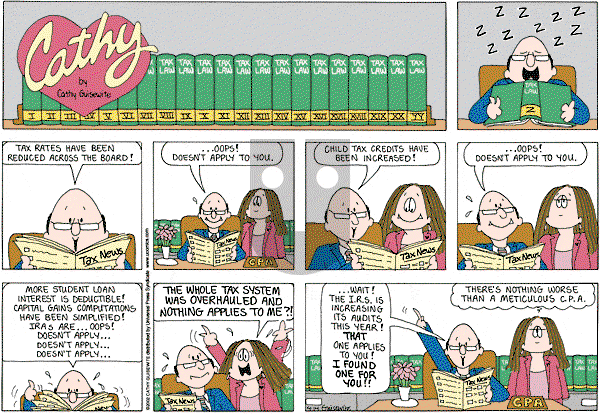 Cathy Classics - Sunday April 14, 2013 Comic Strip