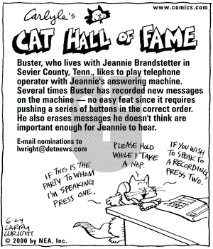 Kit 'N' Carlyle on Monday September 25, 2000 Comic Strip