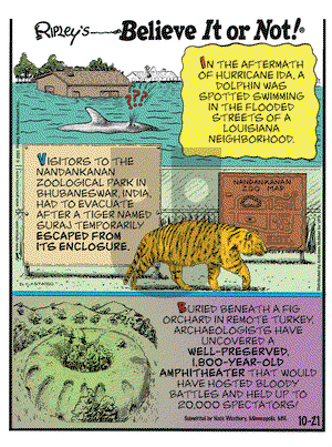 Ripley's Believe It or Not - Thursday October 21, 2021 Comic Strip