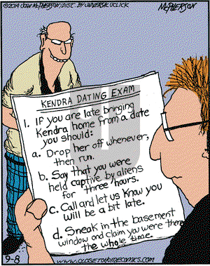 Close to Home on Monday September 8, 2014 Comic Strip