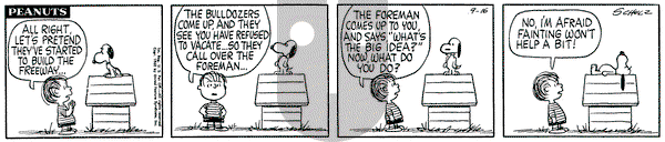 Peanuts on Friday September 16, 1960 Comic Strip