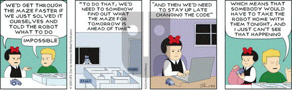 Nancy on Monday June 28, 2021 Comic Strip