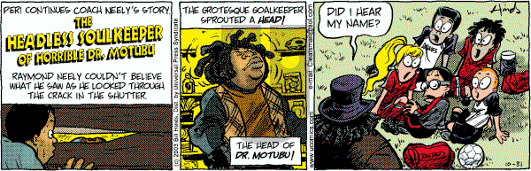 Cleats - Friday October 31, 2003 Comic Strip
