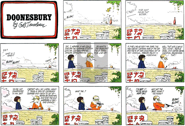 Doonesbury on Sunday February 13, 1977 Comic Strip