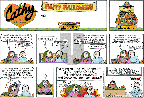 Cathy Classics - Sunday October 29, 2006 Comic Strip