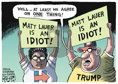 Rob Rogers on Sunday September 11, 2016 Comic Strip