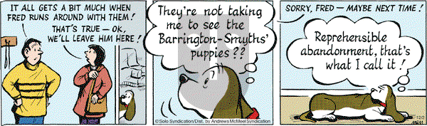 Fred Basset - Monday December 2, 2019 Comic Strip