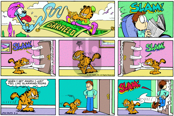 Garfield on Saturday October 15, 1994 Comic Strip