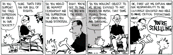 Calvin and Hobbes - Monday August 19, 2024 Comic Strip