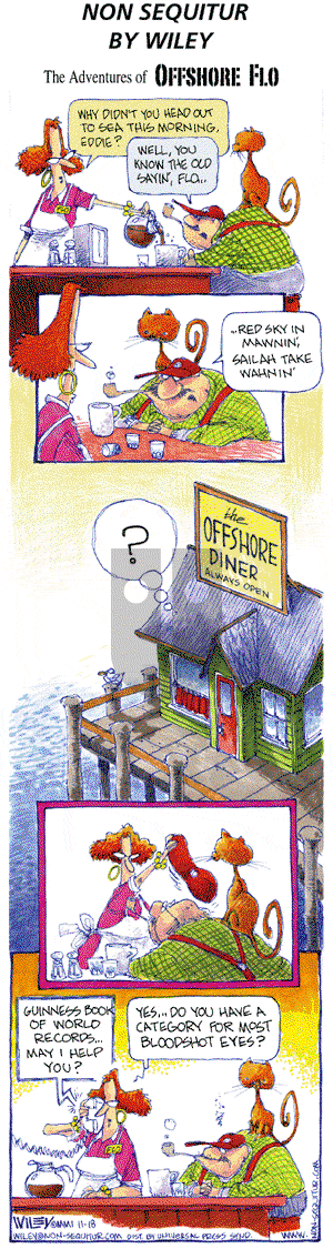 Non Sequitur on Sunday November 18, 2001 Comic Strip