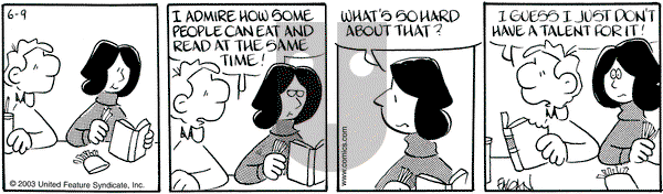 Drabble on Monday June 9, 2003 Comic Strip
