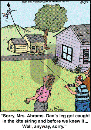 Close to Home on Friday May 27, 2011 Comic Strip