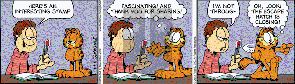 Garfield on Wednesday November 14, 2012 Comic Strip