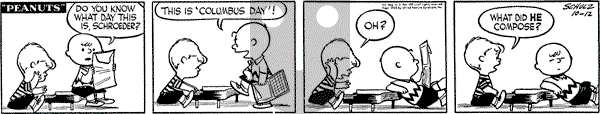 Peanuts - Monday October 12, 1953 Comic Strip