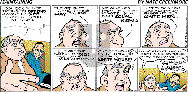 Maintaining on Sunday January 27, 2008 Comic Strip