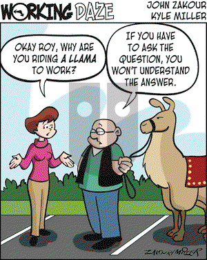 Working Daze on Wednesday July 18, 2007 Comic Strip