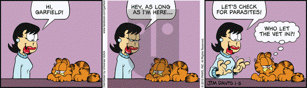 Garfield on Saturday January 5, 2013 Comic Strip