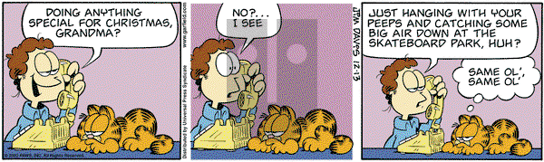 Garfield on Friday December 13, 2002 Comic Strip